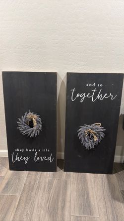 Wooden wall set