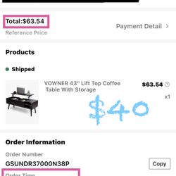 Lift Top Coffee Table