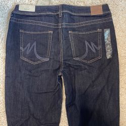 Maurice’s dark blue bootcut jeans 12 midrise denim flex 31” length inseam New Women’s