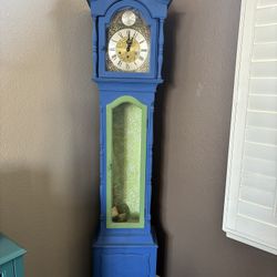 Vintage Wood Grandfather Clock