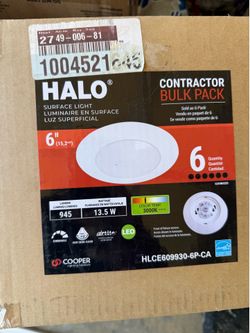 HLCE 6 in. 3000K Integrated LED Recessed Light Trim (6-Pack), Title 20 Compliant