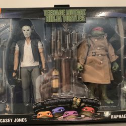 TMNT 2 Pack Casey and Raphael Neca