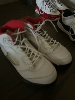 Air Jordan High-Top Sneakers White Red