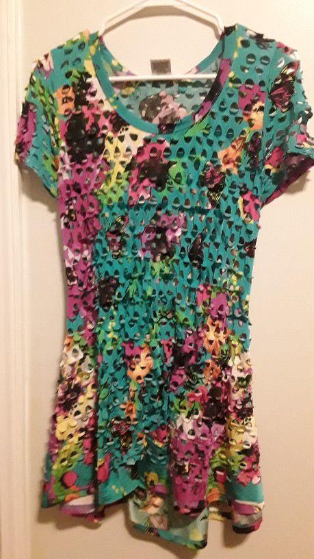 Colorful Fishnet Shirt 