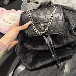 Black Craft Cult Gothic Purse Bag Backpack Grunge Emo 