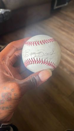 Barry Bonds signed baseball
