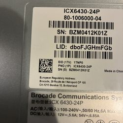 Brocade ICX6430-24P Network Switch