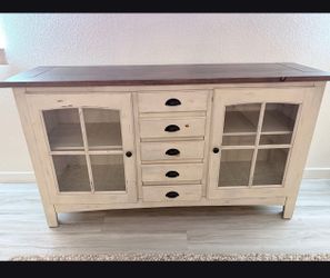 FREE! Must pick up entry table/ cabinets