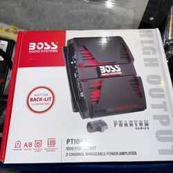 Boss Phantom 1000 Watts High Output Class Ab Amplifier 2 Channel 