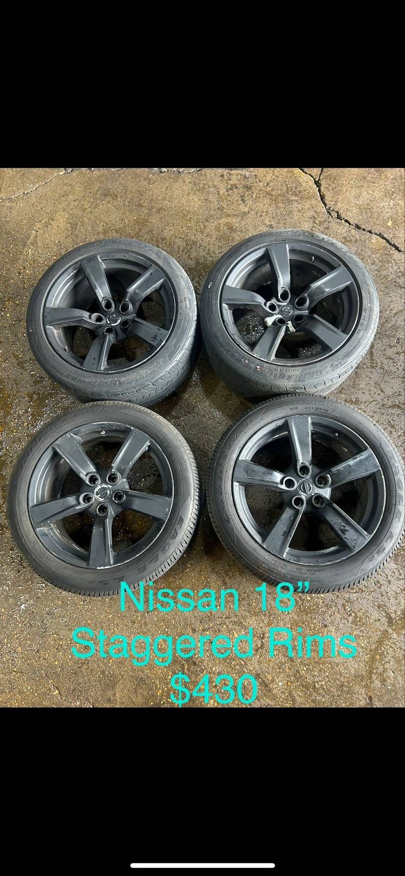 Nissan 18” Staggered Rims