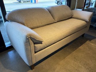 STYLUS Transitional Gray Sofa with Attached Arms and Backrest