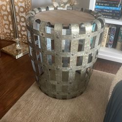 Industrial Style Side Table 