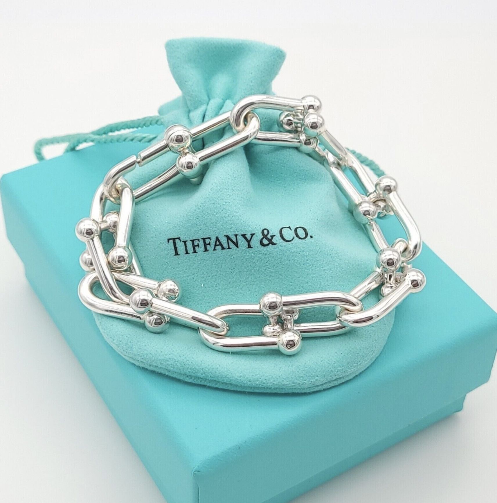 NEW TIFFANY & CO. HARDWARE LINK BRACELET! Box & Tiffany Pouch Included!