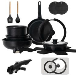 Carote  Cookware  Set , detoachable handle, No Original Box