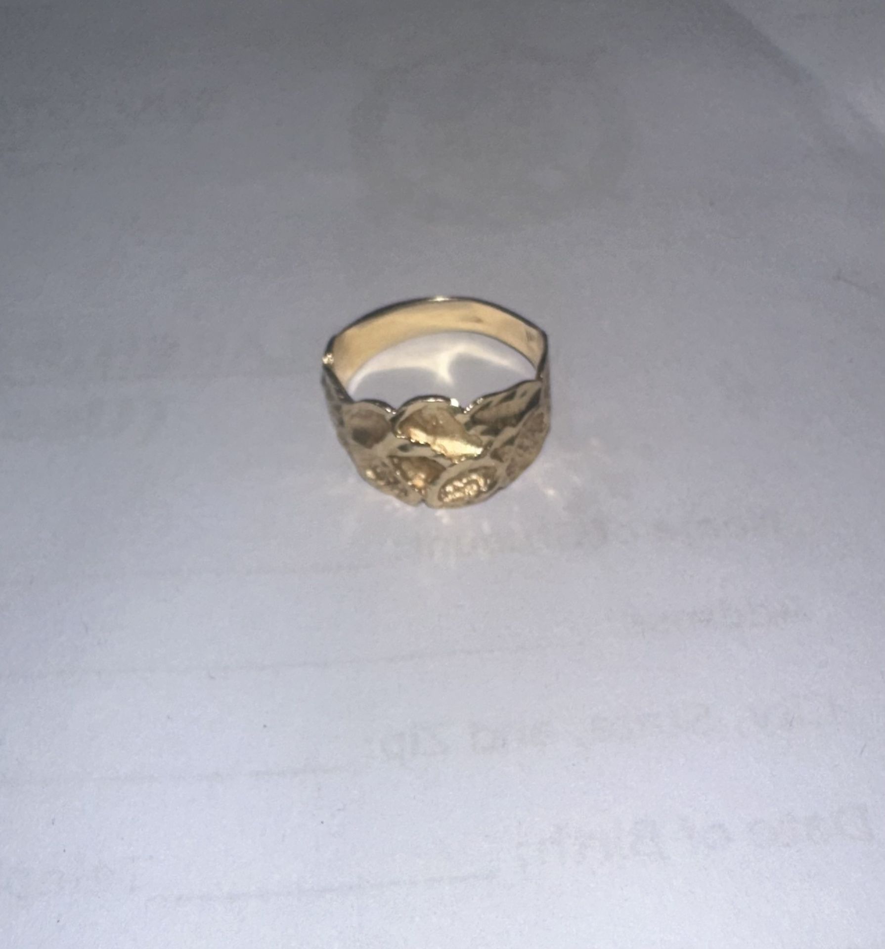 14 Karrot Gold Nugget Ring