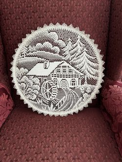 17 Inch Lace Hoop Art From Germany 