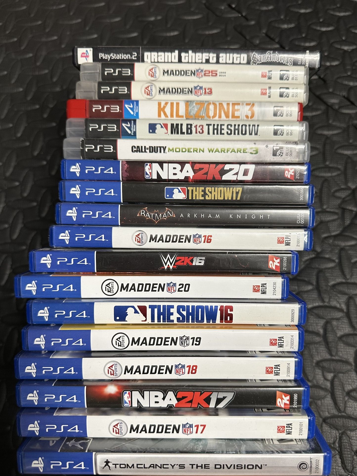 PS2, PS3, And PS4 Games