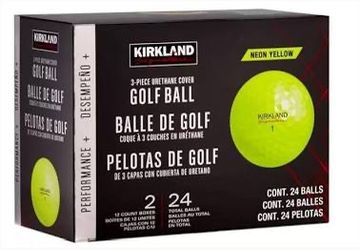 Kirkland Neon Yellow Golf Balls 