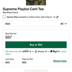 Supreme Playboi Carti T Shirt 