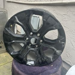 20 Inch Painted Black Alloy Rims