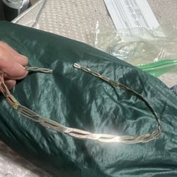 Vintage Handmade Sterling Silver Choker Necklace 