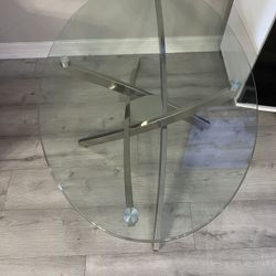 Beautiful Oval Shaped Glass Table