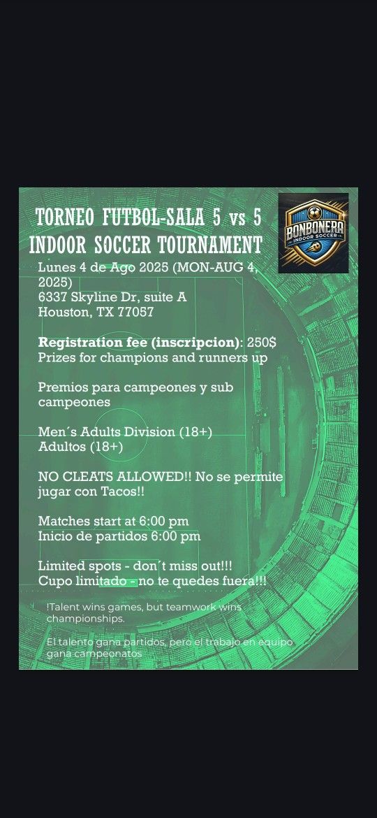 Torneo De Futbol RapidoRapid Soccer Tournament