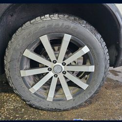 18 Inch Metallic Black Velocity Wheels And Tires