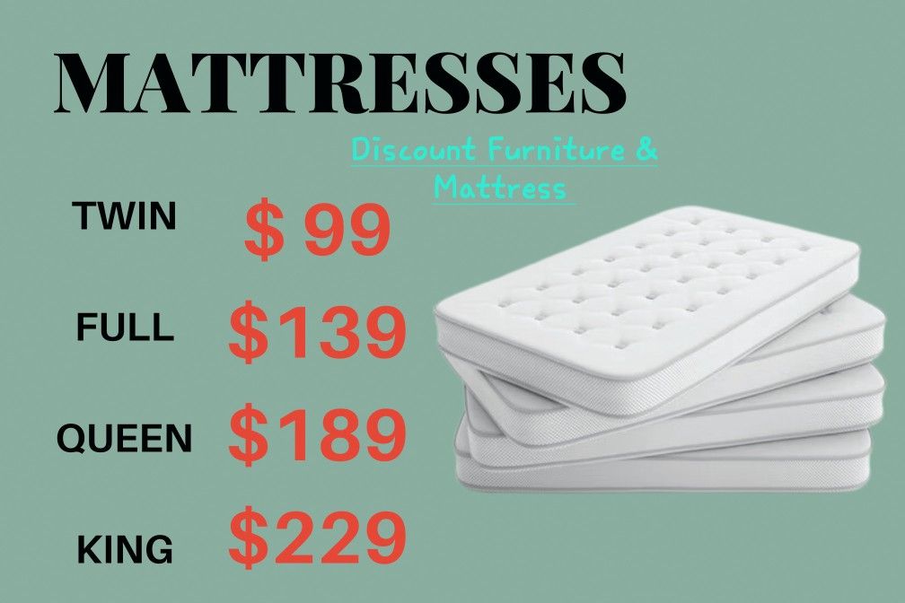 Twin Mattress Special Sale different sizes available