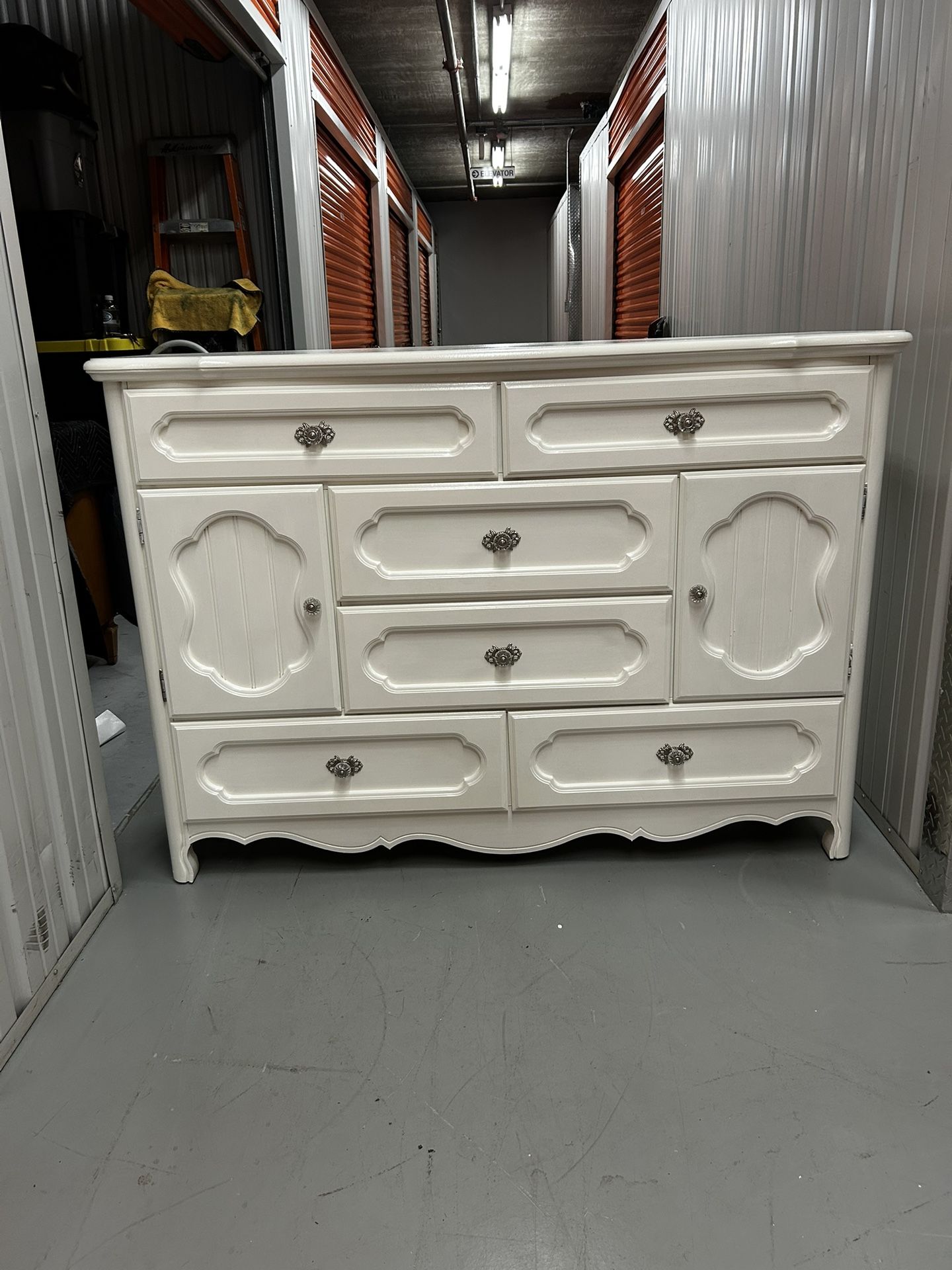 Six Drawer Two Door Storage Dresser