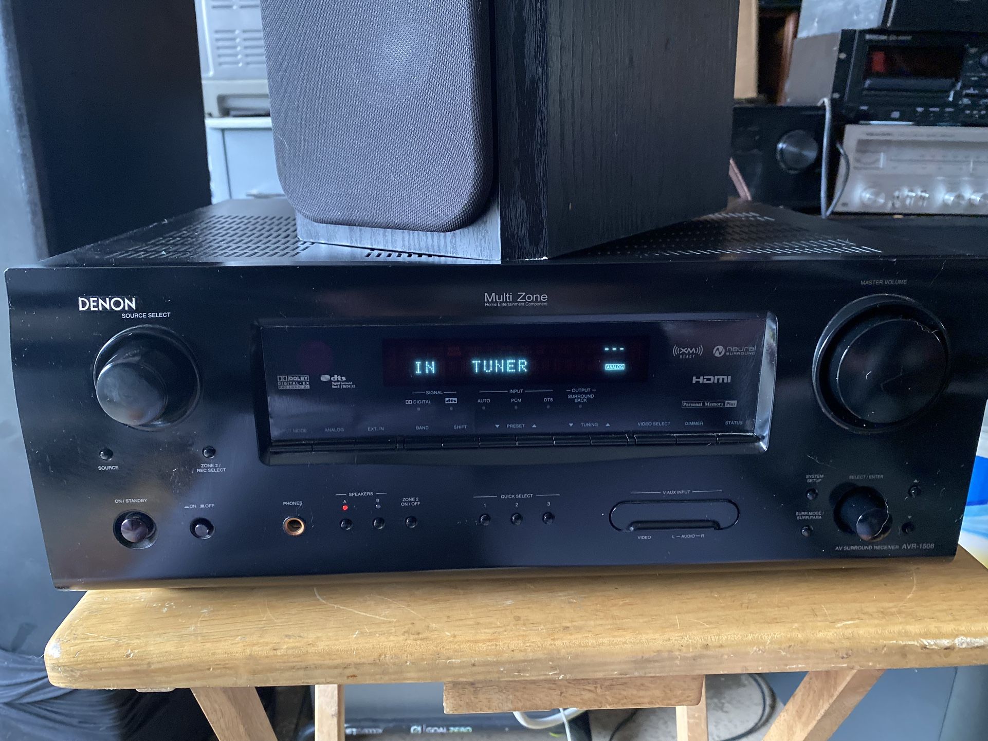 Receiver Music System Denon Avr-1508 With HDMI And Bluetooth Adapter Home Stereo 7.1 Channel Make An Offer!!