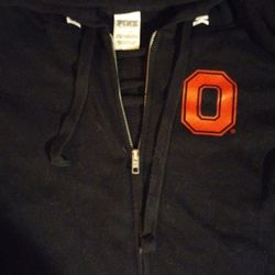 PINK: OSU zip-up hoodie