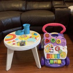 VTECH BABY WALKER AND TABLE ACTIVITY CENTER 