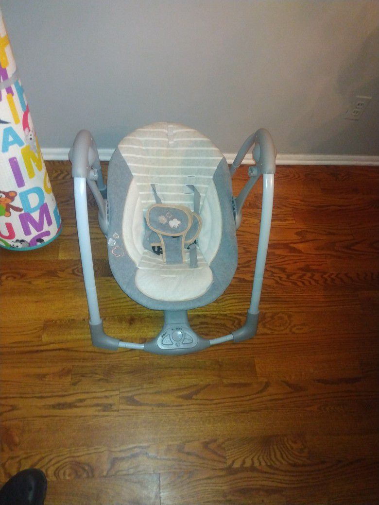 Portable Baby Swing Battery Operated