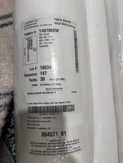 J. Josephson Fabric Backed Vinyl Wallcovering Roll