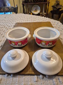 Two vintage Campbell's soup bowls