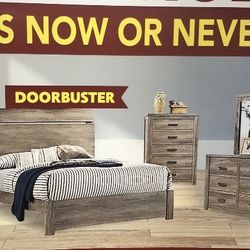 Six piece queen bedroom set