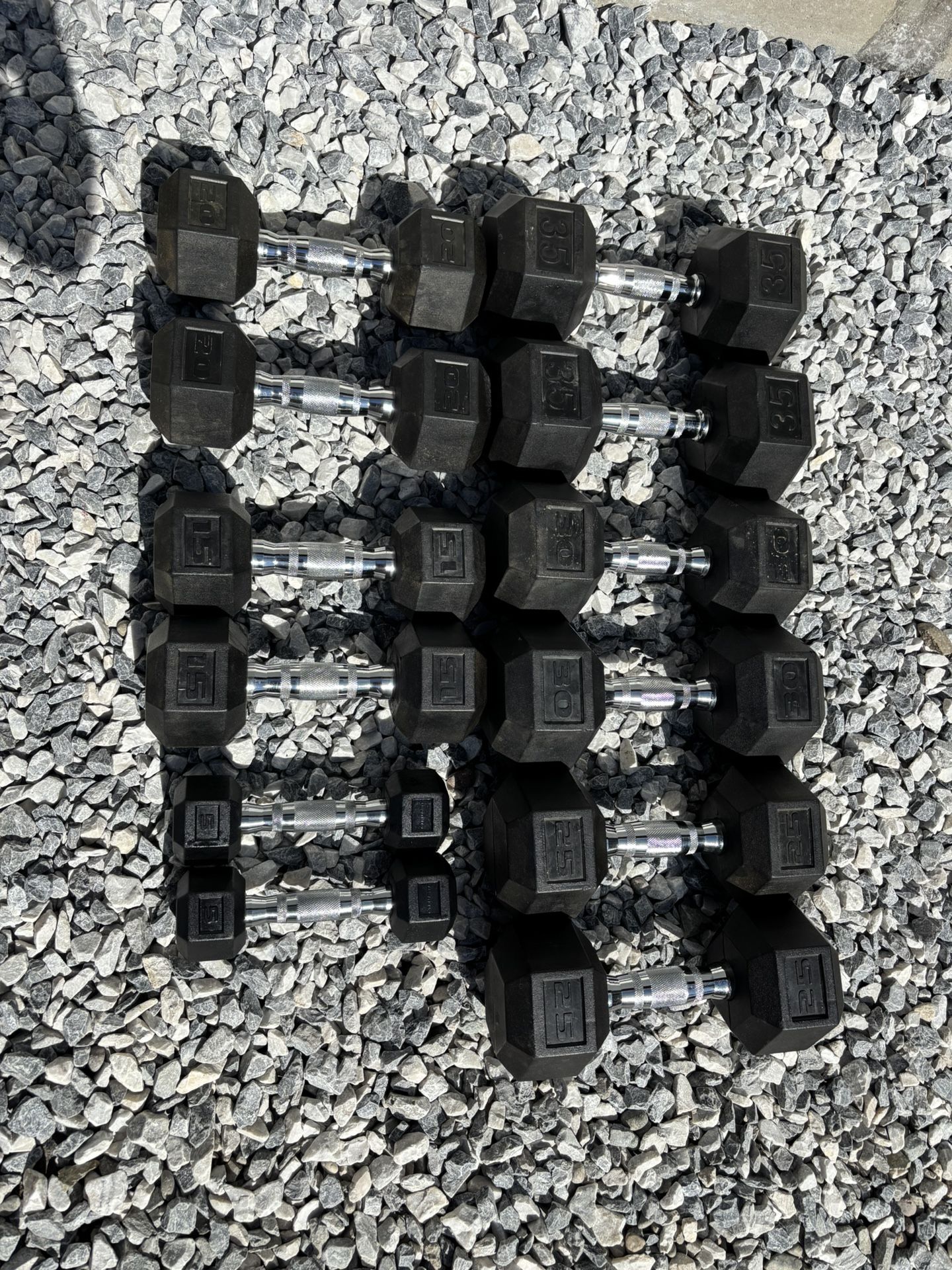 Rubber Dumbbells