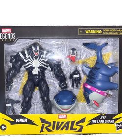 Hasbro Marvel Legends Marvel Rivals Venom & Jeff Land Shark Set w/ Alt Head