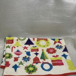 Vintage Colorful multicolor rainbow Cotton Hand Towel 24”x15” Ornament Retro