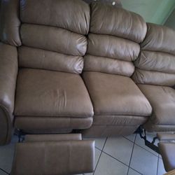 Genuine Leather Sofa From Ashley Furniture. 