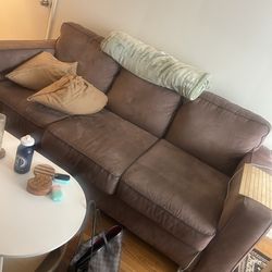 Brown comfy couch