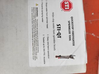 Quickstep Firefighter Sprinkler Tool