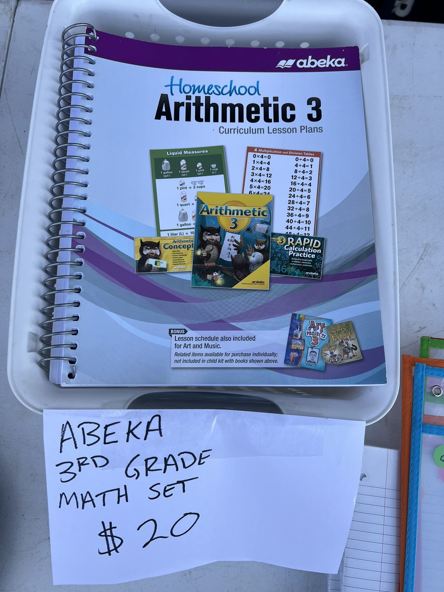 Abeka Home School Math Set 3rd Grade 