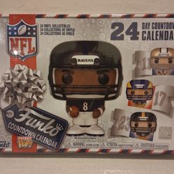 2024 NFL Funko 24 Day Advent Calendar Pocket Pop - Sealed 