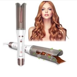 Automatic Hair Curler, 1.25" Anti-Tangle Automatic Curling Iron Rotating with Cold Air Fan, One-Touch Cold Air & 4 Temperatures, Auto Shut-Off, Rapid