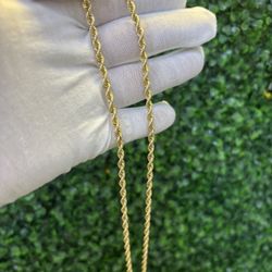 Solid Gold14k Rope Chain 