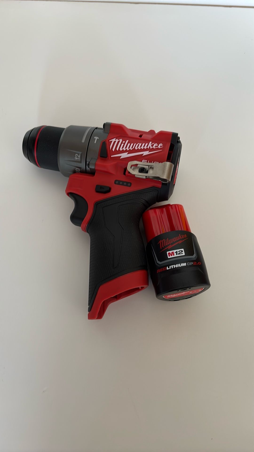Milwaukee M12 FUEL Hammer Drill & Battery