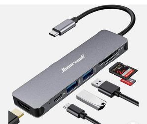 Hiearcool USB C Hub for MacBook – 7-in-1 USBC Adapter with 4K HDMI, 100W PD, USB