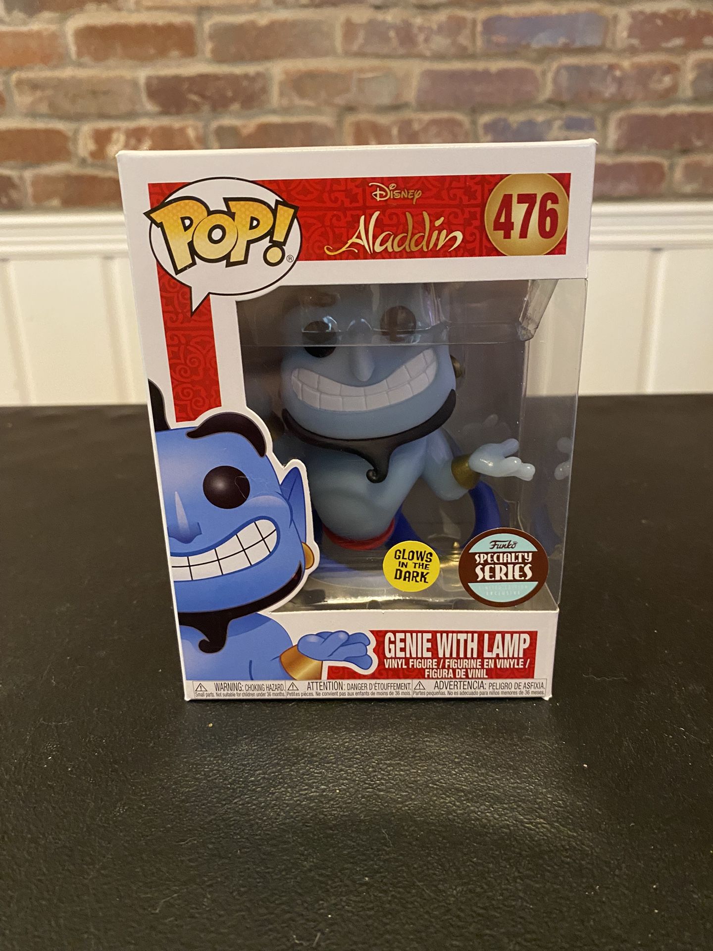 Disney Aladdin Genie With Lamp Glow In The Dark Funko Pop 476